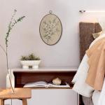 Vintage Floral Oval Wall Art for Home Decor