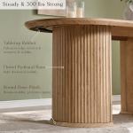 Mid-Century Modern 63" Oval Dining Table