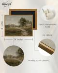 Vintage Countryside Framed Canvas Wall Art 12"x16