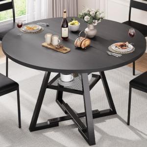 Jocoevol 42" Round Dining Table for 4