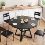 Jocoevol 42" Round Dining Table for 4