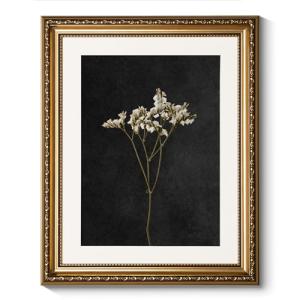 Vintage Gold Framed Wildflower Wall Art - 13x16 inch