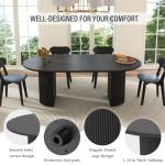 Expandable Round Dining Table for 4-8 People