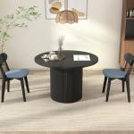 Expandable Round Dining Table for 4-8 People