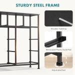 OLIXIS 9 Drawer Fabric Storage Dresser - Carbon Black