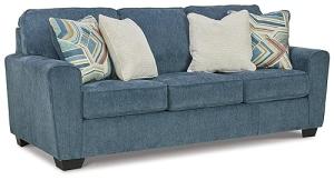 Cashton Casual Living Room Sofa in Blue