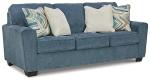 Cashton Casual Living Room Sofa in Blue