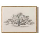 Vintage Tree of Life Framed Canvas Wall Art