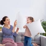 Set of 2 White 18x18 Pillow Inserts