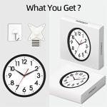 Modern Silent Wall Clock 10 Inch Battery Operated