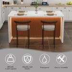 Large White Marble Dining Table with LED Lights