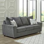 Ashley Stairatt Gray Casual Sofa with Flared Arms
