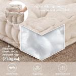 Large Ivory Floor Pillow for Meditation and Yoga