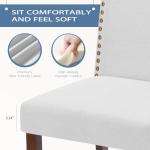 Set of 6 Modern Upholstered Dining Chairs