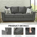 Ashley Stairatt Gray Casual Sofa with Flared Arms