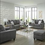 Ashley Stairatt Gray Casual Sofa with Flared Arms