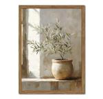 Framed Vintage Olive Tree 3D Wall Art