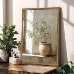 Framed Vintage Olive Tree 3D Wall Art