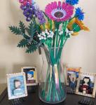 Iridescent Glass Flower Vases for Home Decor