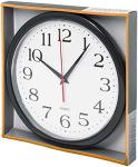 Black 10-Inch Silent Quartz Wall Clock