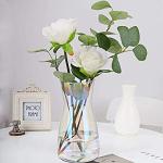 Iridescent Glass Flower Vases for Home Decor