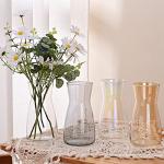Iridescent Glass Flower Vases for Home Decor