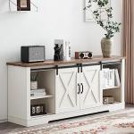 4-Piece Farmhouse Table Set with Charging Station