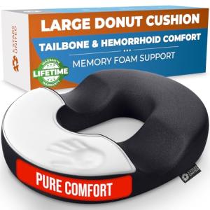 Donut Cushion - Large Memory Foam Tailbone Support