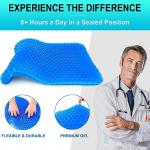 Helishy Double Thick Gel Seat Cushion for Pain Relief