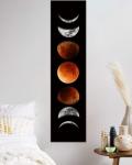 Moon Phase Abstract Canvas Wall Art, 47x11.8