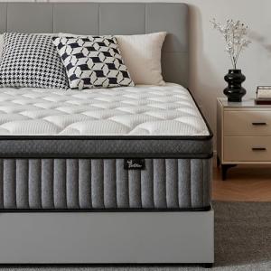 Zentilla 12 Inch Queen Hybrid Mattress with Cooling Gel