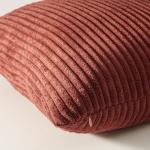 Set of 4 Striped Velvet Throw Pillow Covers