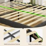 King Size LED Bed Frame with Drawers and Charging Station