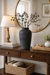 Large Rustic Ceramic Vase for Farmhouse Decor