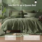 Olive Green Reversible 7-Piece Bedding Set