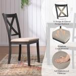 7-Piece Farmhouse Dining Set with Upholstered Chairs