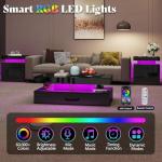 Modern 3-Piece High Gloss Living Room Table Set