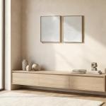 Minimalist 3D Wall Art Canvas Set of 2