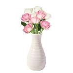 Seashell White Unbreakable Plastic Vase for Flowers