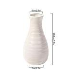 Seashell White Unbreakable Plastic Vase for Flowers