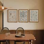 3-Piece Vintage Floral Wall Art Set