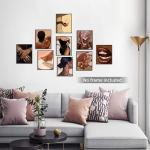 Abstract Black Girl Art Set of 9 Prints