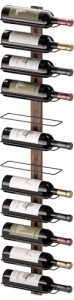 Wall-Mounted Wooden Wine Rack for 12 Bottles