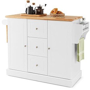 Giantex Rolling Kitchen Island Cart with Storage