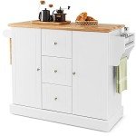 Giantex Rolling Kitchen Island Cart with Storage
