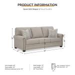 Gaelon Transitional Sofa Sleeper with Memory Foam Mattress