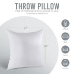 Utopia Bedding White Throw Pillow Inserts – 20x20 Inches