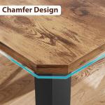 Industrial Dining Table for 6-8 People, 78.7" Long