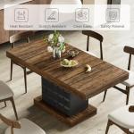 Modern 63" Rectangular Dining Table for 4-6