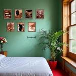 Abstract Black Girl Art Set of 9 Prints